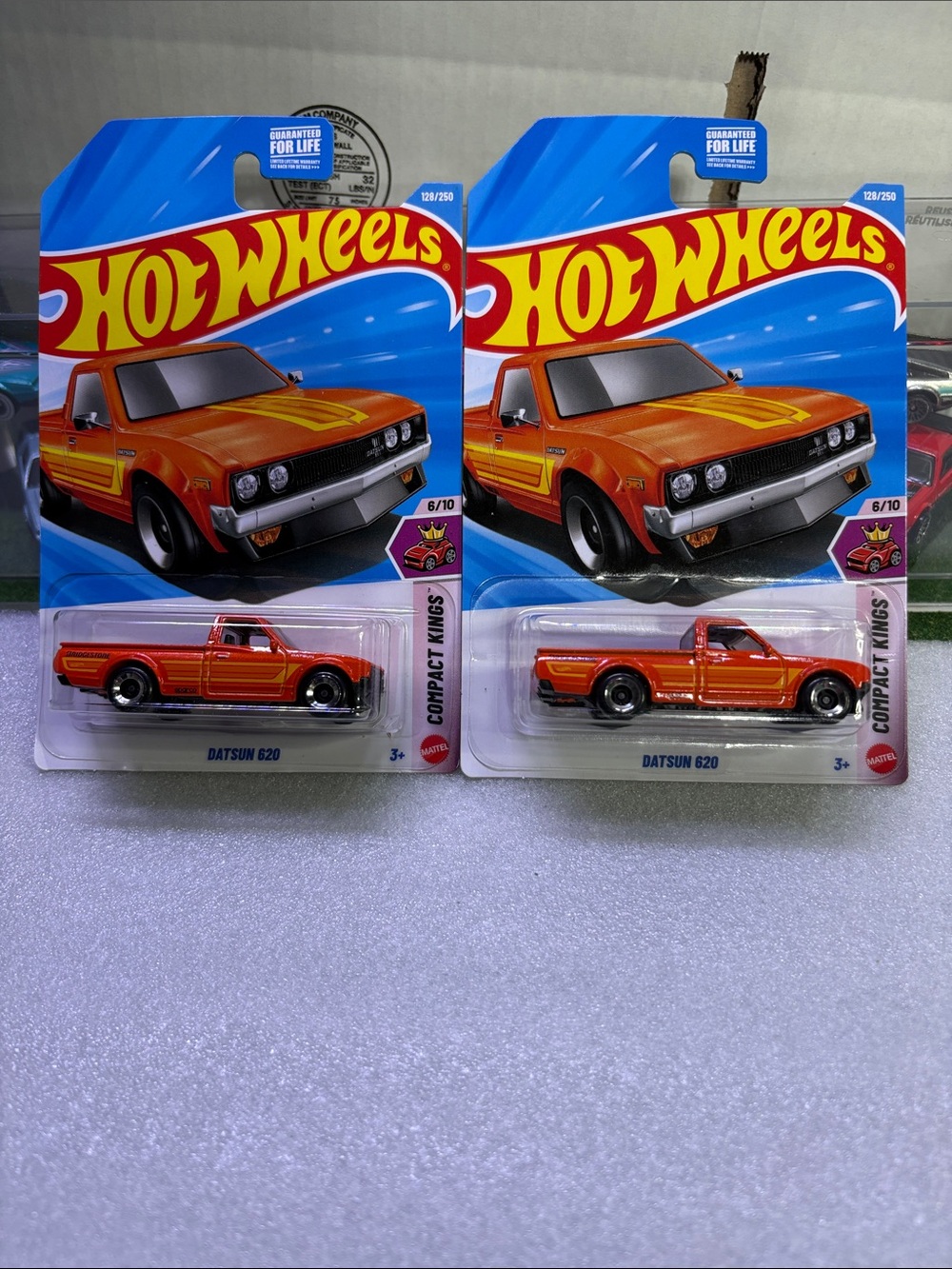 Hot wheels Datsun 620 lot of 2 - Orange